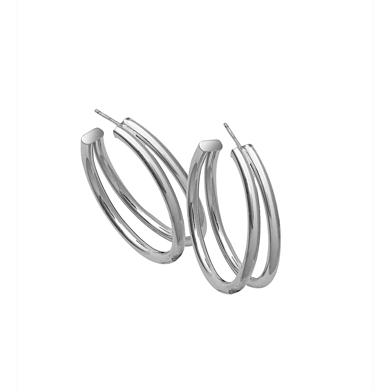 Calista 1.5" Double Hoops