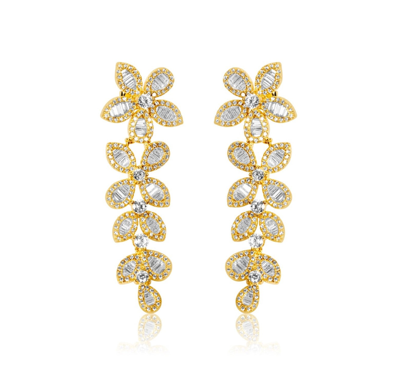 Fiona Floral Cocktail Earrings