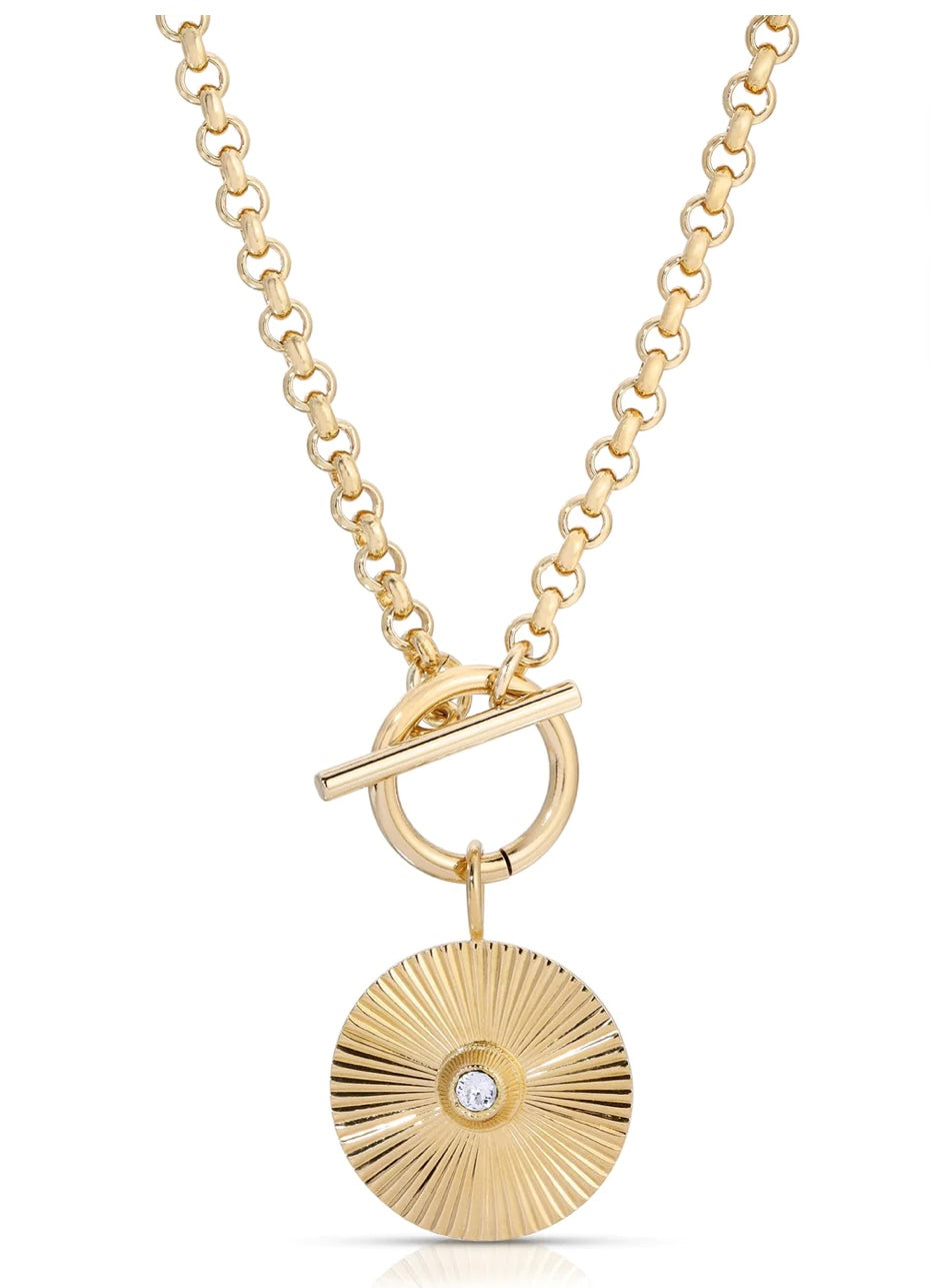 Bean Choker & Royal Toggle Pendant Stack