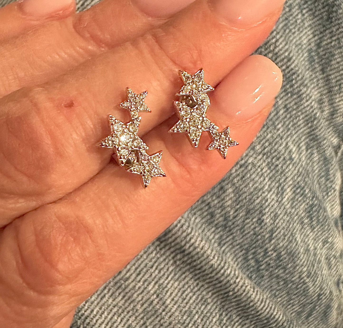 Triple Star Studs