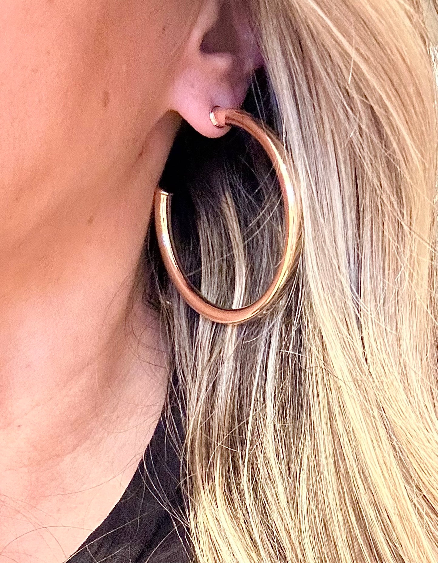 Gold Perfect Tube Hoops