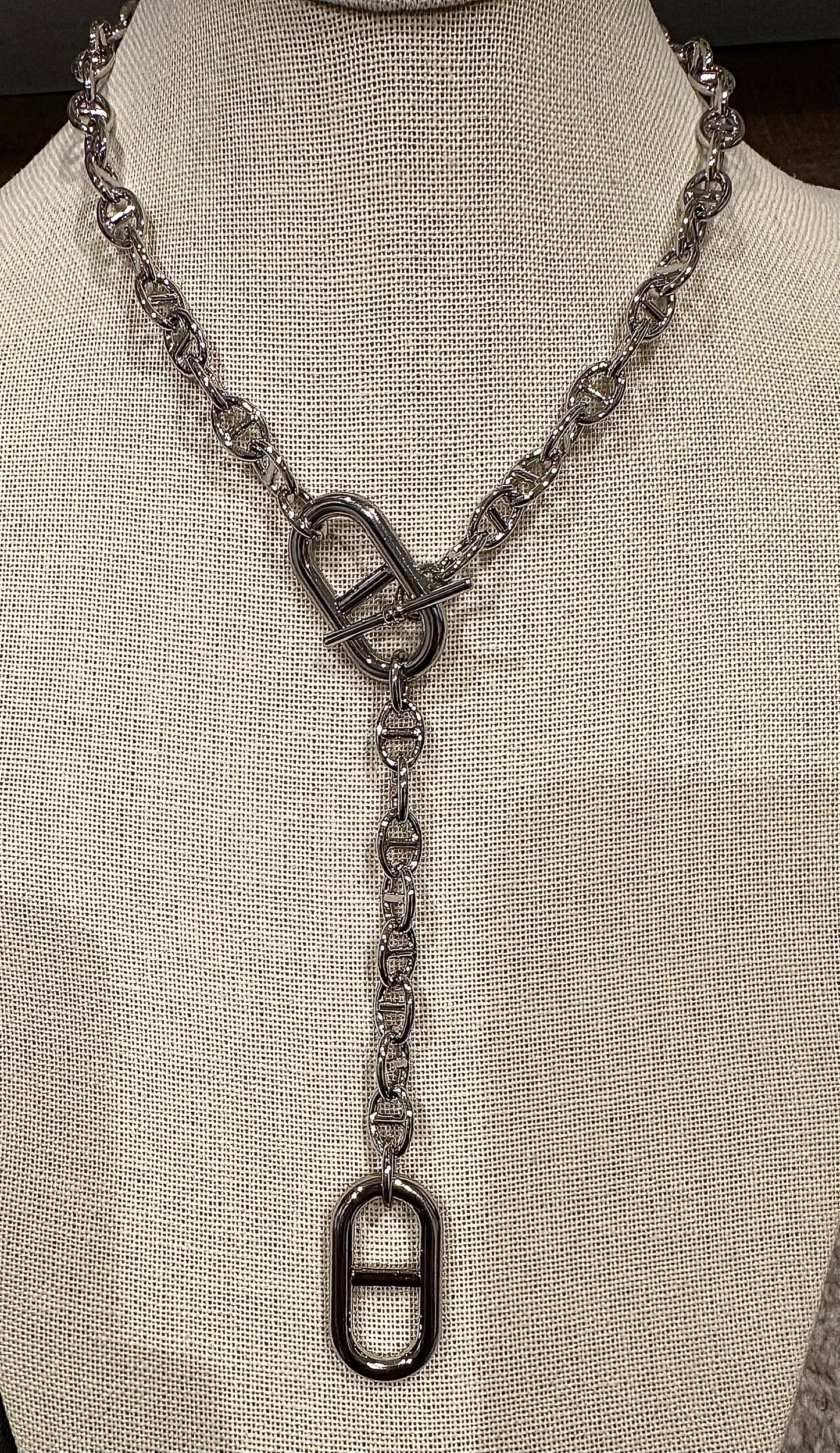 Silver Mariner Link Toggle Lariat
