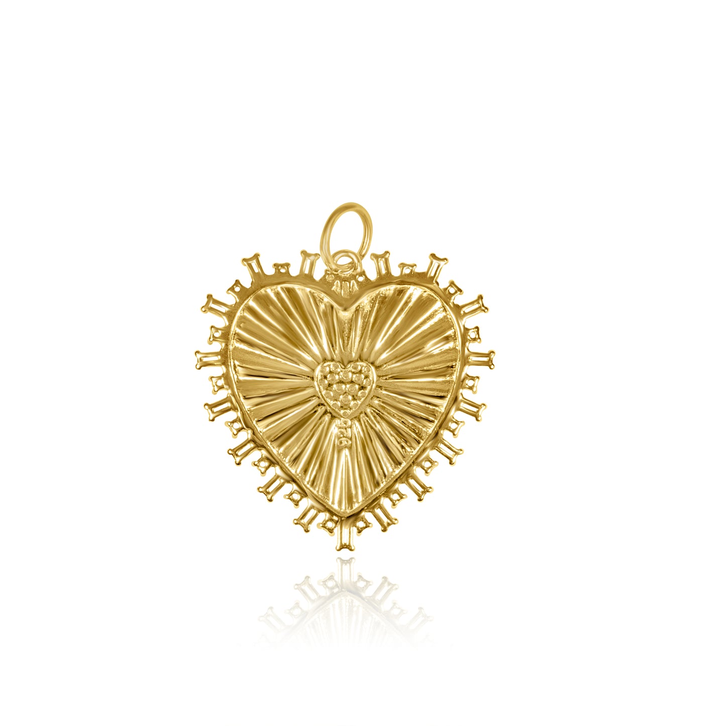 Spiked Heart Charm