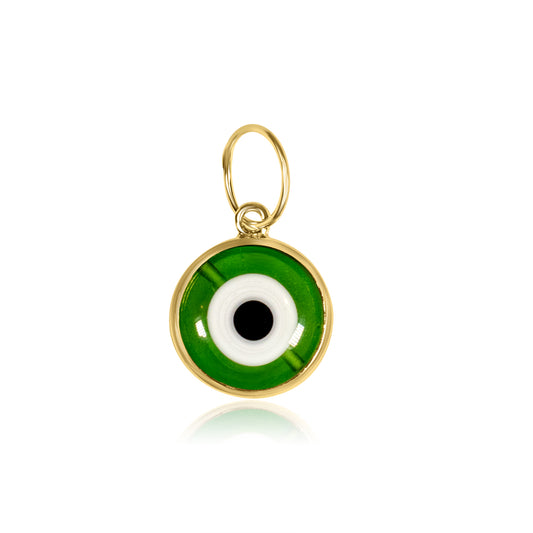 Emerald Green Evil Eye Charm