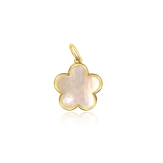 Mother of Pearl Flower Charm