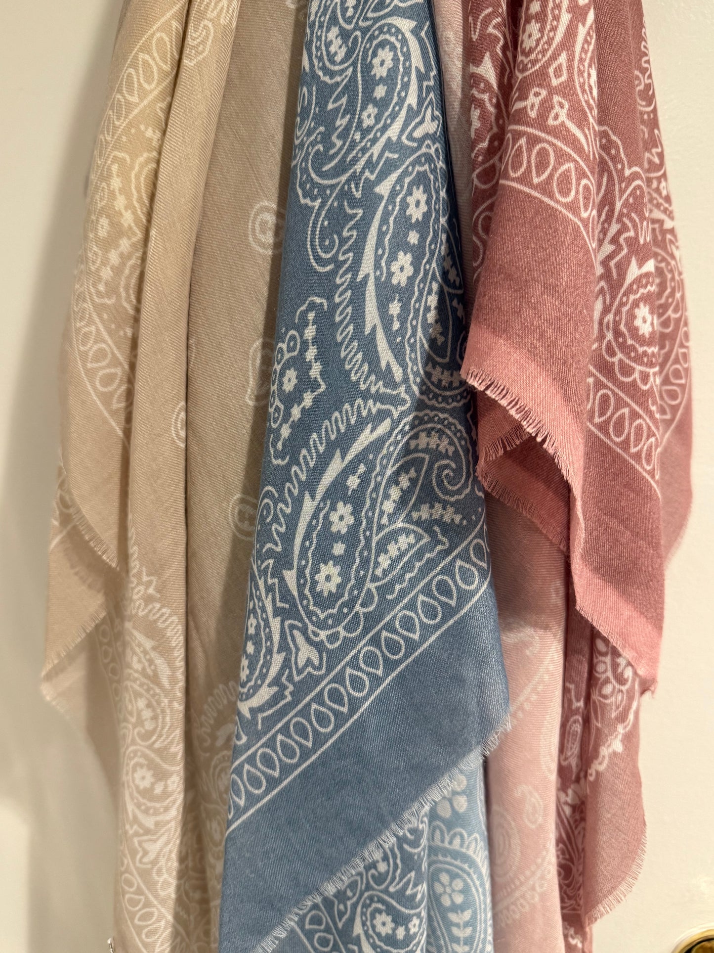 Featherweight Colorblocked Bandana Scarves