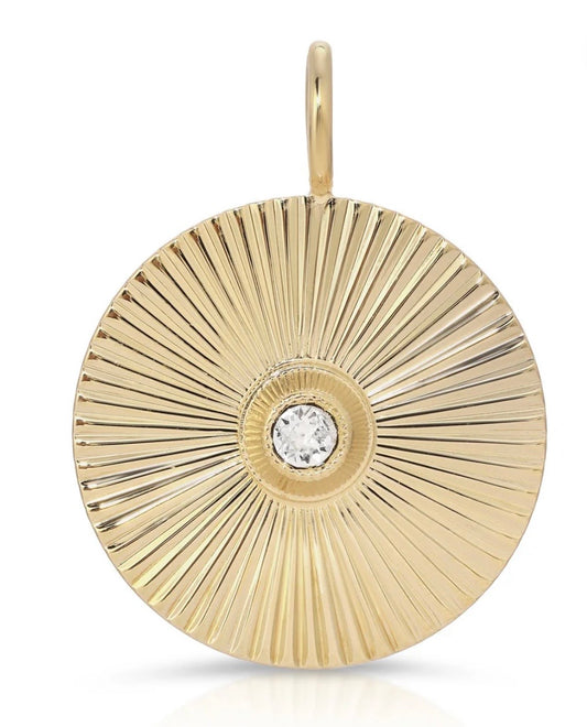 Fluted Disc Pendant