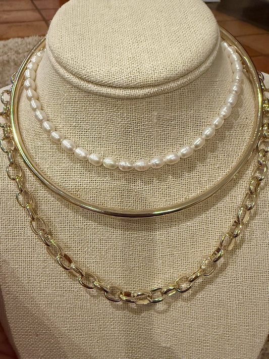 Baby Pearl & Gold Stack