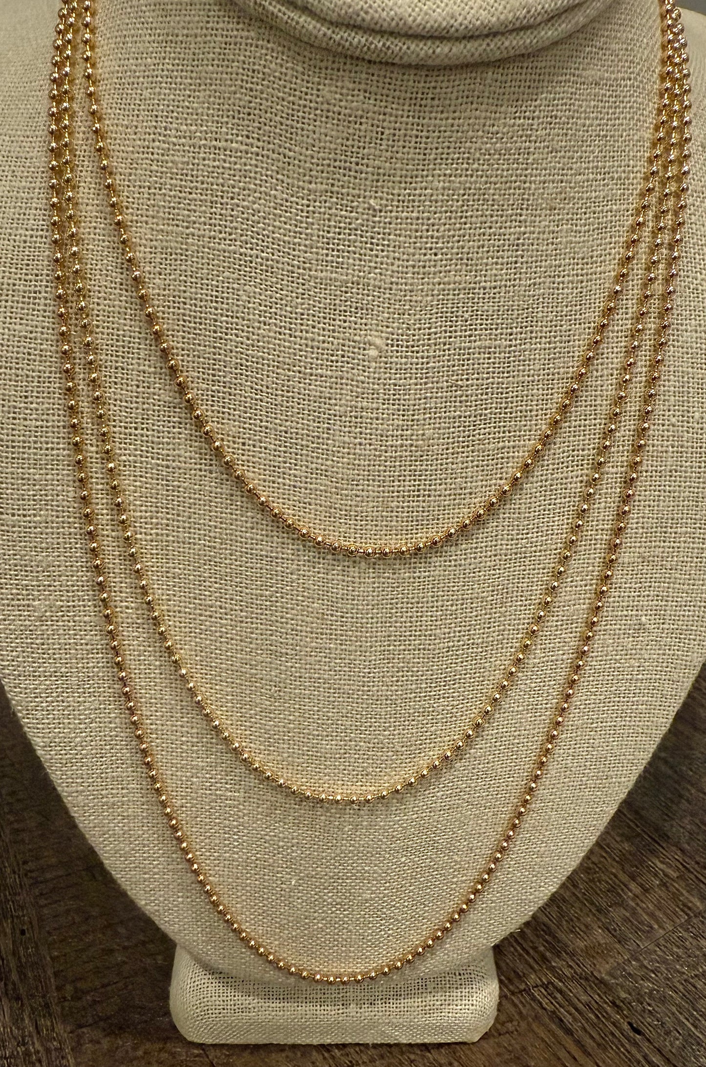 14K Gold Filled Beaded Chains