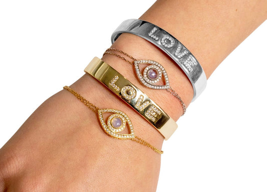 An Eye For Love Bracelet Stack