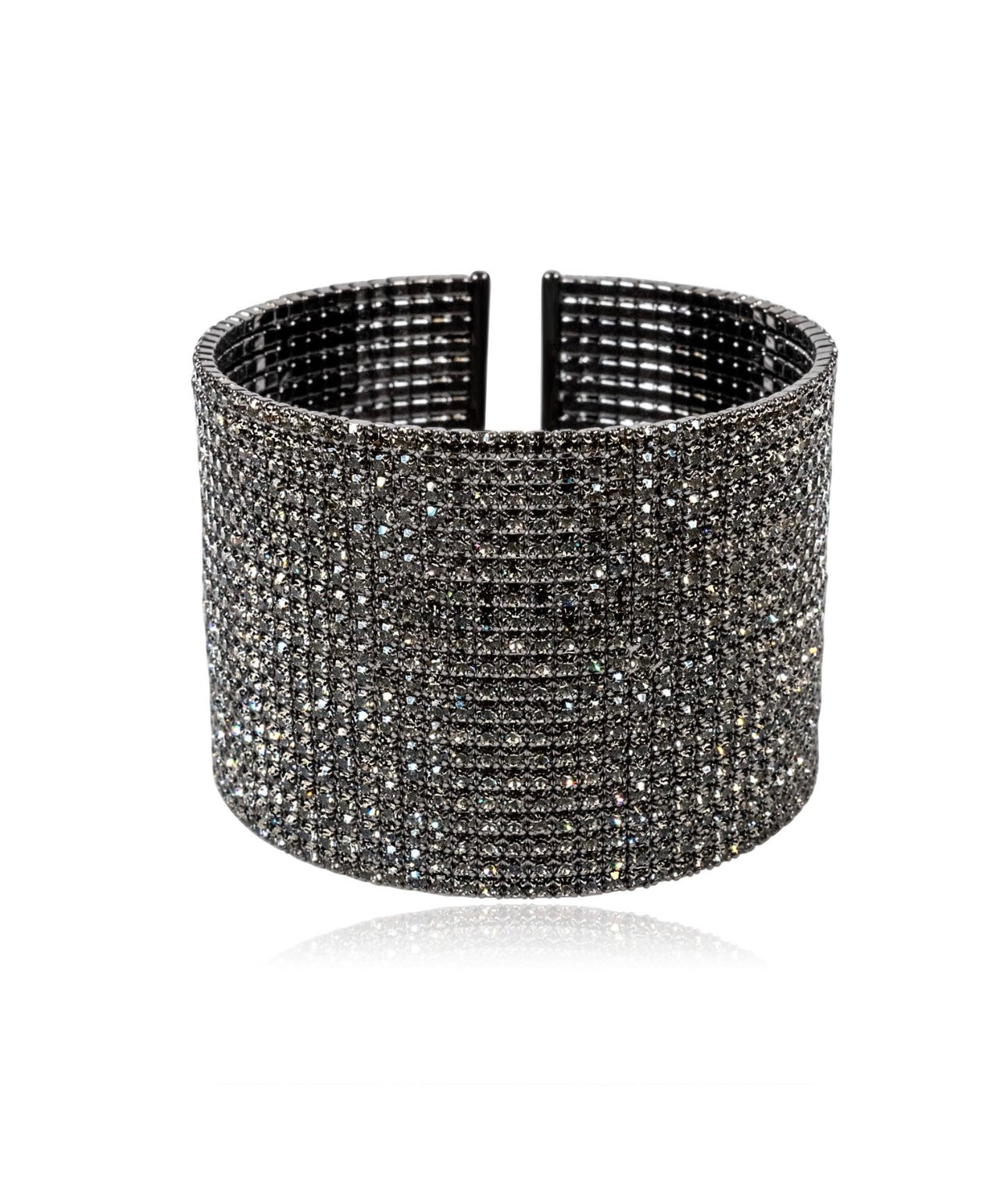 Wide Crystal Cocktail Cuff