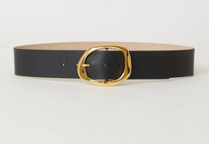 Edmond Black Leather Belt