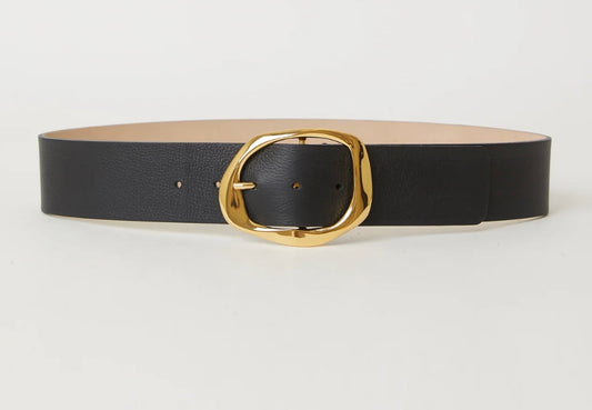 Edmond Black Leather Belt