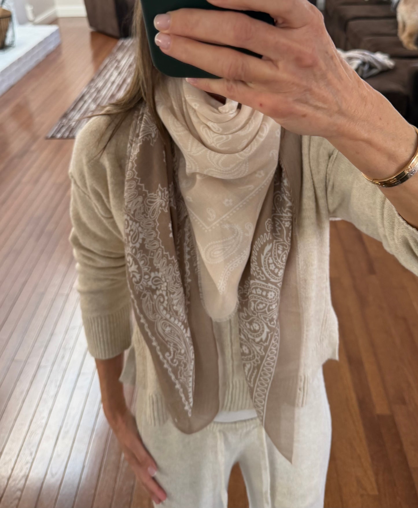 Featherweight Colorblocked Bandana Scarves