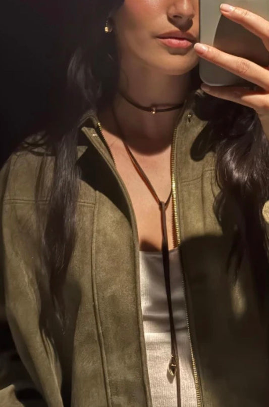 Sydney Suede Wrap Necklace