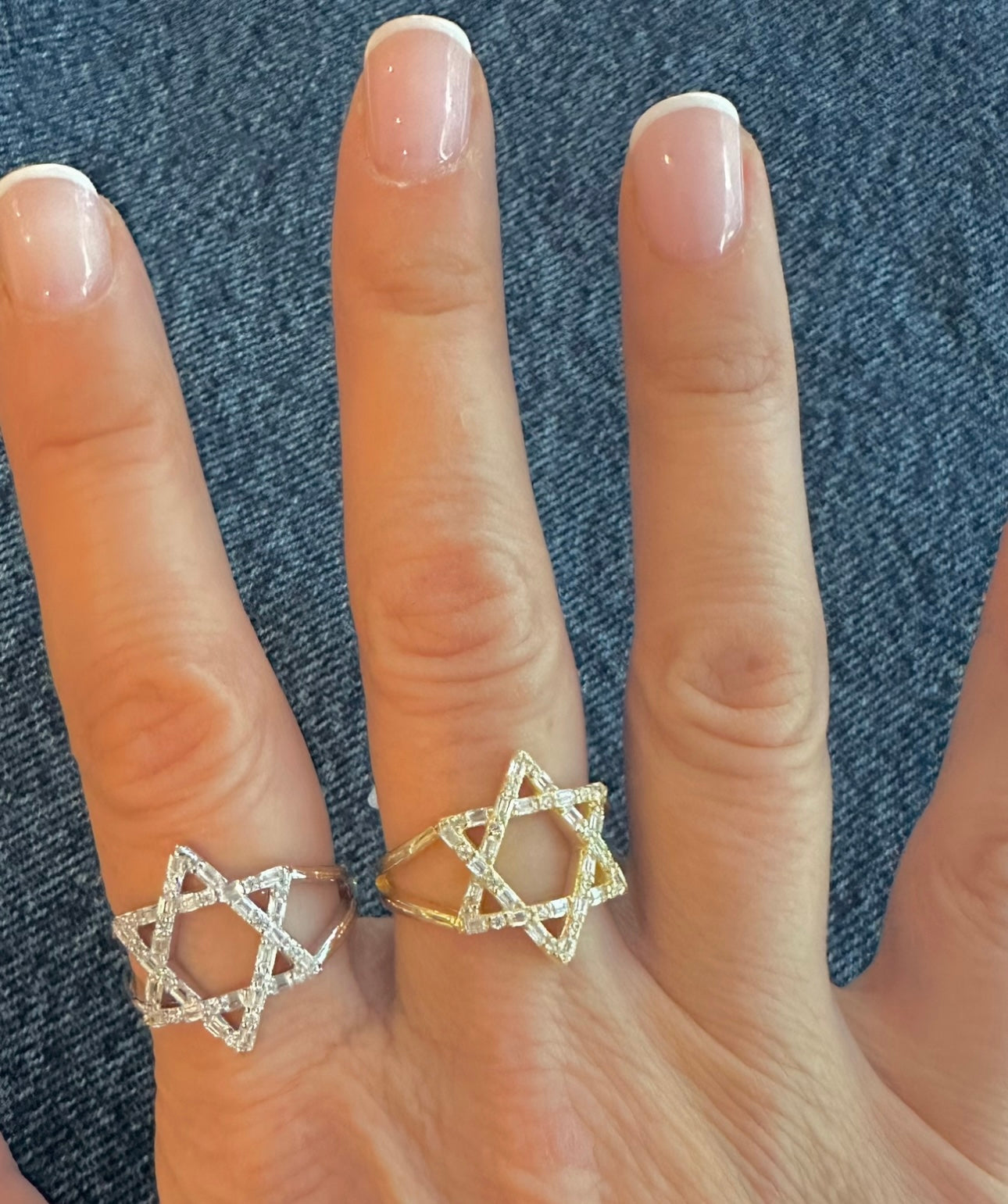 Jewish Star CZ Ring