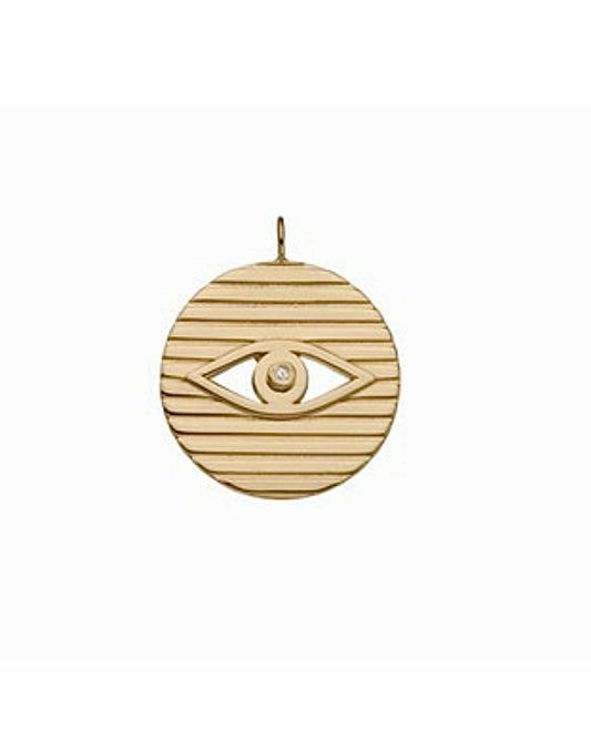 Stassi Diamond Center Evil Eye Charm