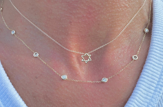 Star of David 14K Necklace