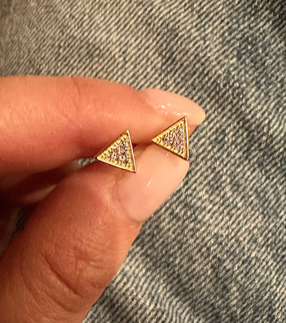 Baby Triangle Studs