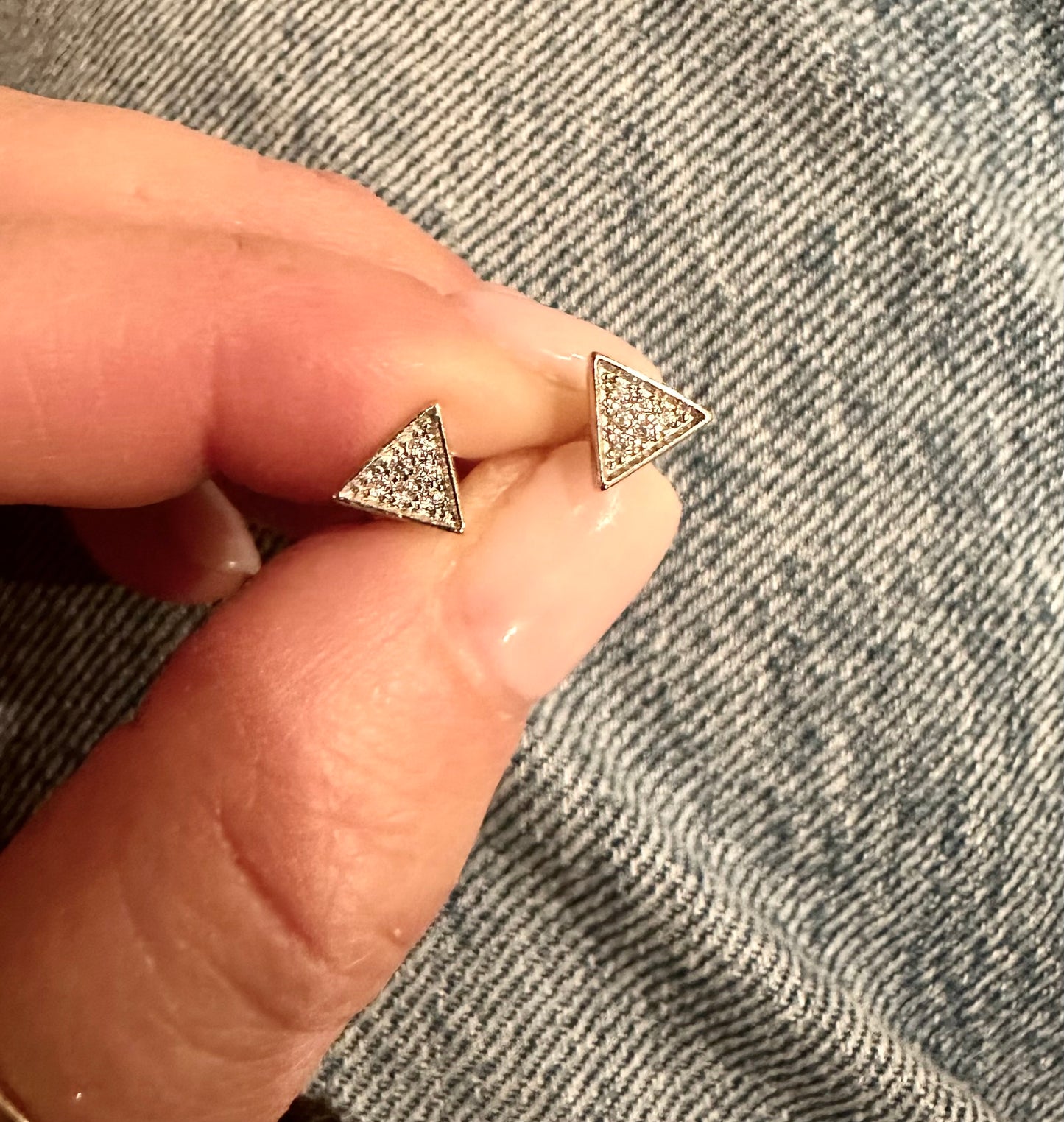 Baby Triangle Studs