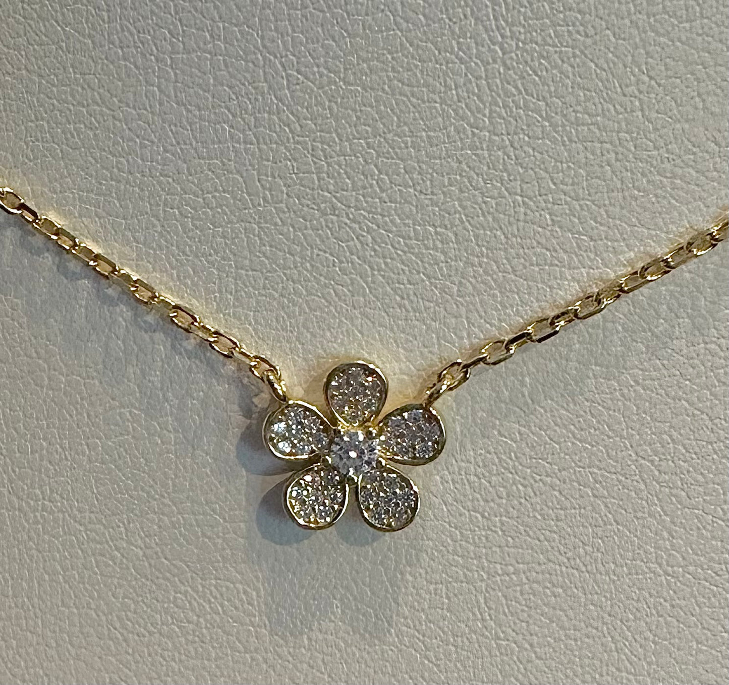 Melissa Mini CZ Flower Necklace