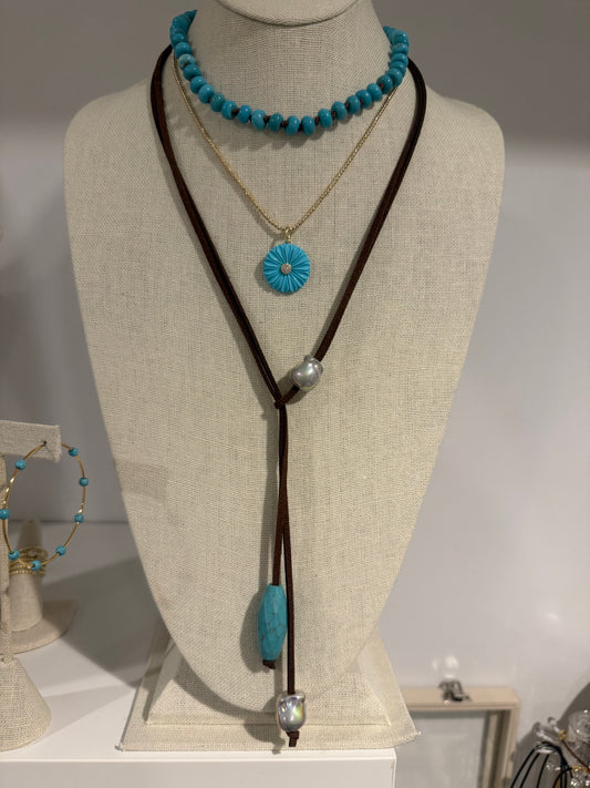 Turq, Pearl, & Suede Summer Stack