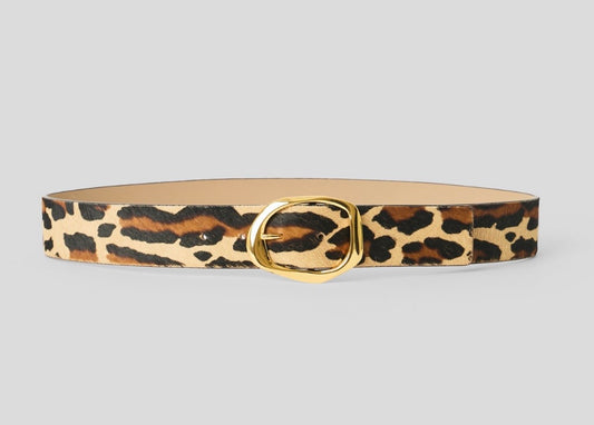 Leopard Calf Hair Belt