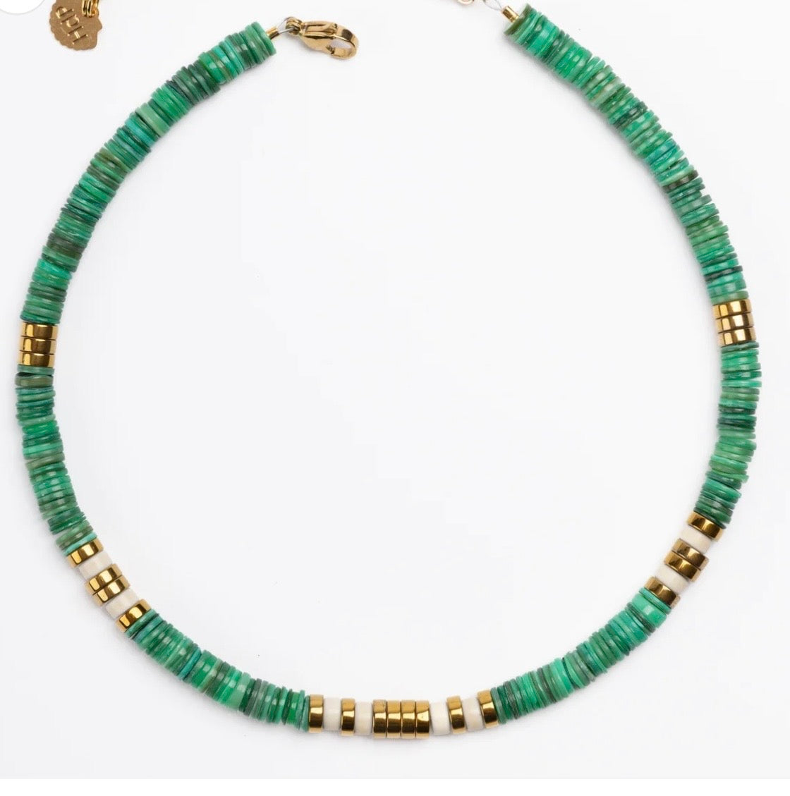Green Iris Necklace