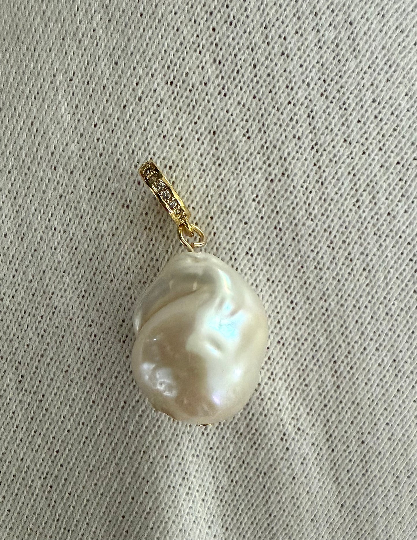 Fresh Water Baroque Pearl Charm