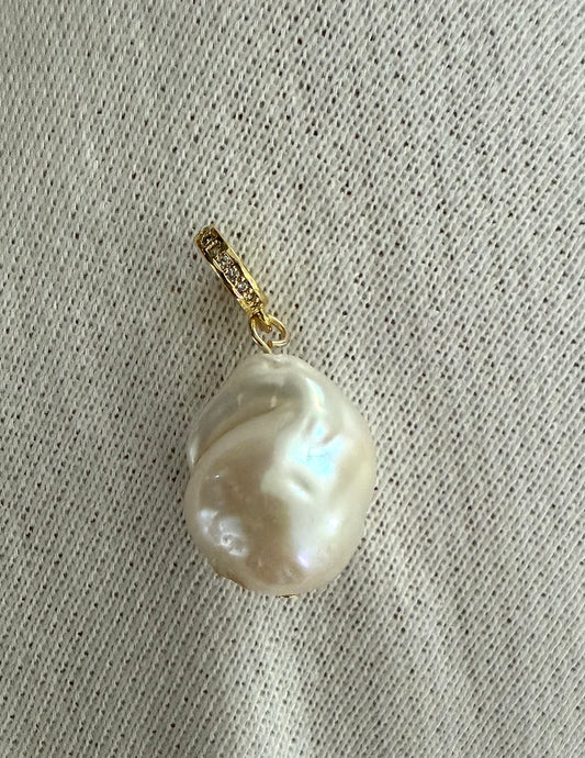 Fresh Water Baroque Pearl Charm