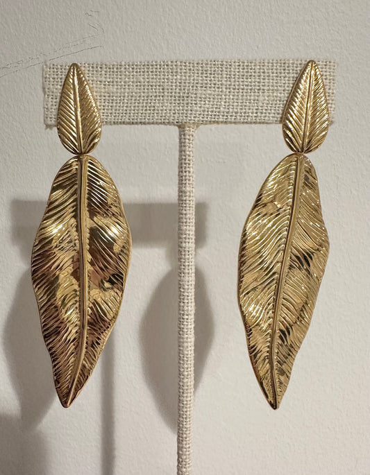 Vintage Leaf Earrings